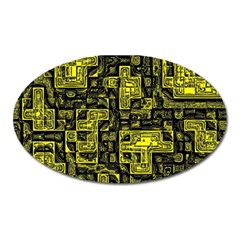 Background Graphic Beautiful Wallpaper Yellow Oval Magnet