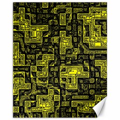 Background Graphic Beautiful Wallpaper Yellow Canvas 11  X 14 