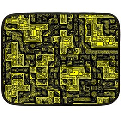 Background Graphic Beautiful Wallpaper Yellow Fleece Blanket (mini)