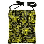 Background Graphic Beautiful Wallpaper Yellow Shoulder Sling Bag Front