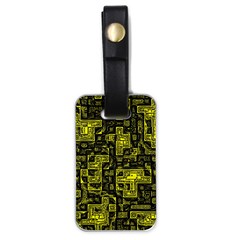 Background Graphic Beautiful Wallpaper Yellow Luggage Tag (one Side)