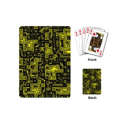 Background Graphic Beautiful Wallpaper Yellow Playing Cards Single Design (mini) by Jancukart