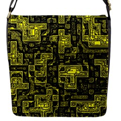 Background Graphic Beautiful Wallpaper Yellow Flap Closure Messenger Bag (s) by Jancukart