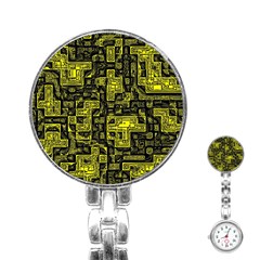 Background Graphic Beautiful Wallpaper Yellow Stainless Steel Nurses Watch