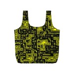 Background Graphic Beautiful Wallpaper Yellow Full Print Recycle Bag (S) Front