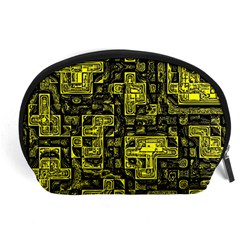 Background Graphic Beautiful Wallpaper Yellow Accessory Pouch (large) by Jancukart