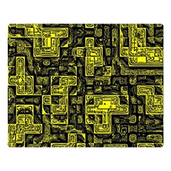 Background Graphic Beautiful Wallpaper Yellow Two Sides Premium Plush Fleece Blanket (large)