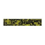 Background Graphic Beautiful Wallpaper Yellow Premium Plush Fleece Scarf (Mini) Back