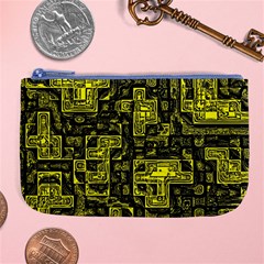 Background Graphic Beautiful Wallpaper Yellow Large Coin Purse by Jancukart