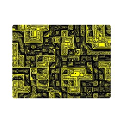 Background Graphic Beautiful Wallpaper Yellow Premium Plush Fleece Blanket (mini)