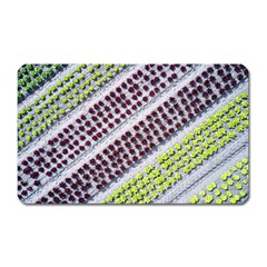 Field Agriculture Farm Stripes Diagonal Pattern Magnet (rectangular)