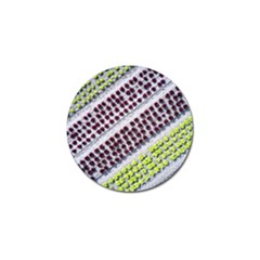 Field Agriculture Farm Stripes Diagonal Pattern Golf Ball Marker (10 Pack) by Jancukart