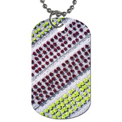 Field Agriculture Farm Stripes Diagonal Pattern Dog Tag (two Sides)