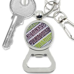 Field Agriculture Farm Stripes Diagonal Pattern Bottle Opener Key Chain by Jancukart