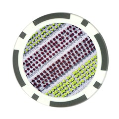 Field Agriculture Farm Stripes Diagonal Pattern Poker Chip Card Guard