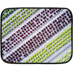 Field Agriculture Farm Stripes Diagonal Pattern Fleece Blanket (mini) by Jancukart