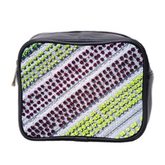 Field Agriculture Farm Stripes Diagonal Pattern Mini Toiletries Bag (two Sides)