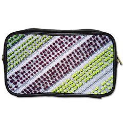 Field Agriculture Farm Stripes Diagonal Pattern Toiletries Bag (one Side) by Jancukart