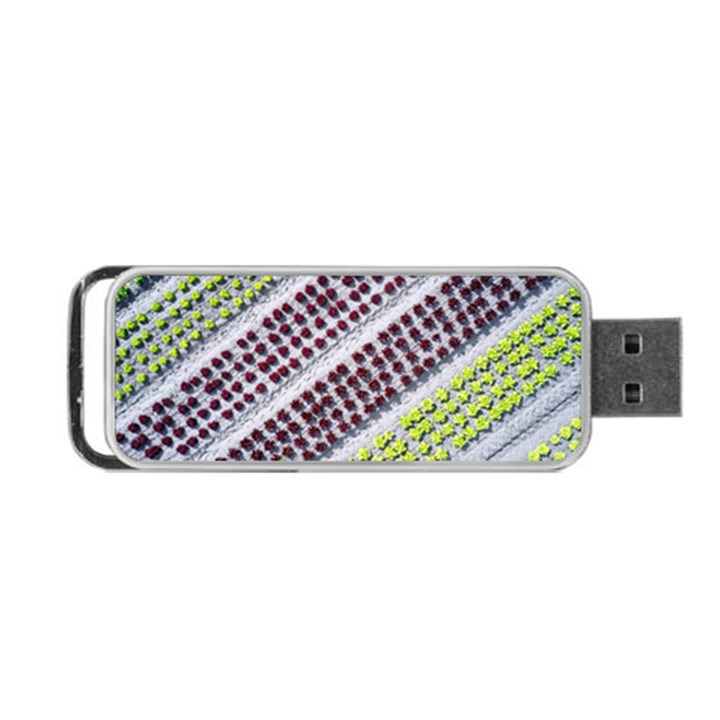 Field Agriculture Farm Stripes Diagonal Pattern Portable USB Flash (One Side)