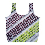 Field Agriculture Farm Stripes Diagonal Pattern Full Print Recycle Bag (L) Front