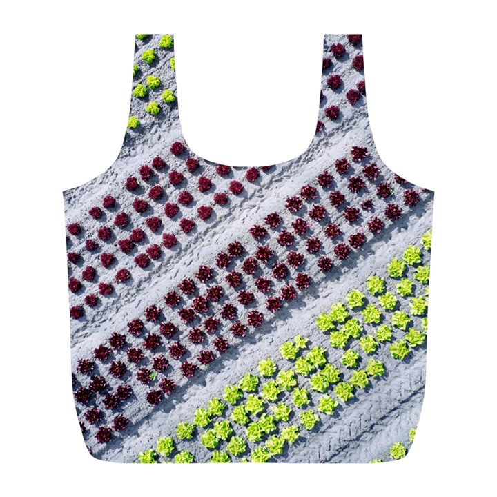 Field Agriculture Farm Stripes Diagonal Pattern Full Print Recycle Bag (L)