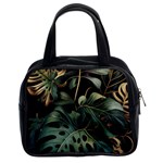 Tropical Leaves Leaf Foliage Monstera Nature Home Classic Handbag (Two Sides) Front