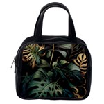 Tropical Leaves Leaf Foliage Monstera Nature Home Classic Handbag (Two Sides) Back