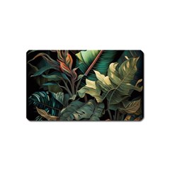 Tropical Leaf Leaves Foliage Monstera Nature Magnet (name Card)