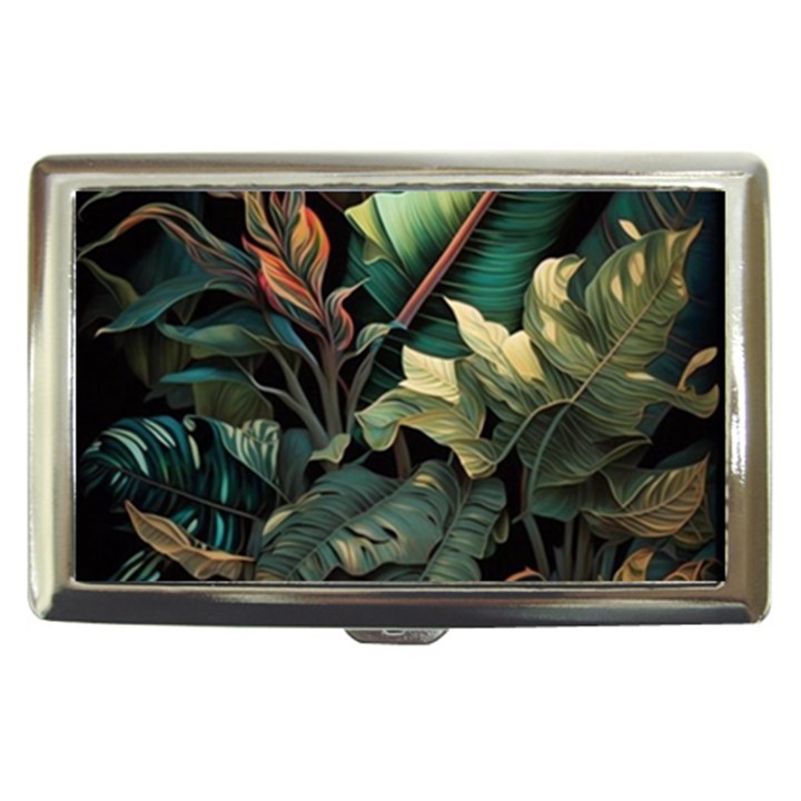 Tropical Leaf Leaves Foliage Monstera Nature Cigarette Money Case