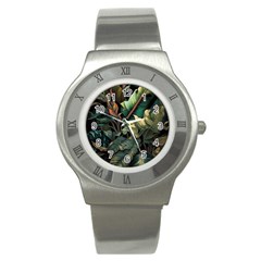 Tropical Leaf Leaves Foliage Monstera Nature Stainless Steel Watch