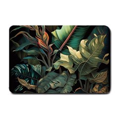 Tropical Leaf Leaves Foliage Monstera Nature Small Doormat by Jancukart