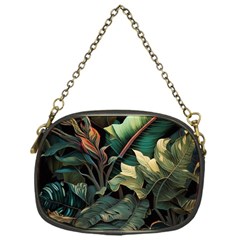 Tropical Leaf Leaves Foliage Monstera Nature Chain Purse (one Side)