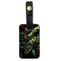 Tropical Leaf Leaves Foliage Monstera Nature Luggage Tag (one Side) by Jancukart