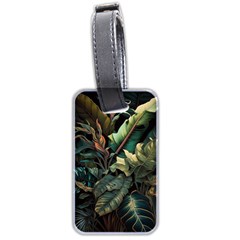 Tropical Leaf Leaves Foliage Monstera Nature Luggage Tag (two Sides)