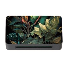 Tropical Leaf Leaves Foliage Monstera Nature Memory Card Reader With Cf