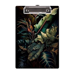 Tropical Leaf Leaves Foliage Monstera Nature A5 Acrylic Clipboard by Jancukart