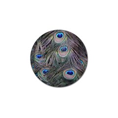 Peacock Feathers Peacock Bird Feathers Golf Ball Marker (4 Pack)