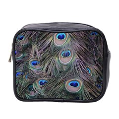 Peacock Feathers Peacock Bird Feathers Mini Toiletries Bag (two Sides)