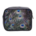 Peacock Feathers Peacock Bird Feathers Mini Toiletries Bag (Two Sides) Back