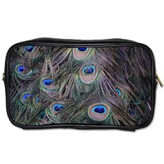 Peacock Feathers Peacock Bird Feathers Toiletries Bag (one Side) by Jancukart