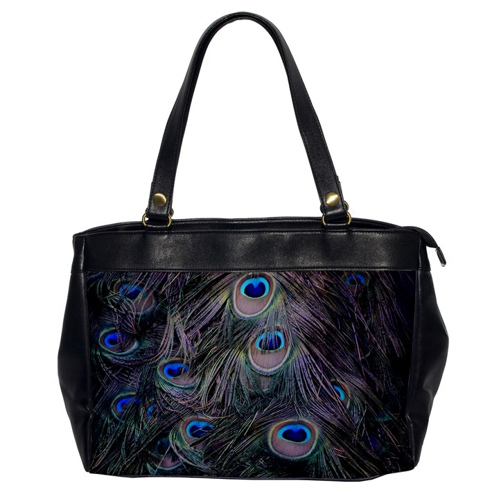 Peacock Feathers Peacock Bird Feathers Oversize Office Handbag