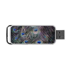 Peacock Feathers Peacock Bird Feathers Portable Usb Flash (one Side)