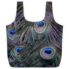 Peacock Feathers Peacock Bird Feathers Full Print Recycle Bag (xl) by Jancukart