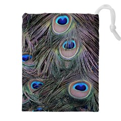 Peacock Feathers Peacock Bird Feathers Drawstring Pouch (5xl)