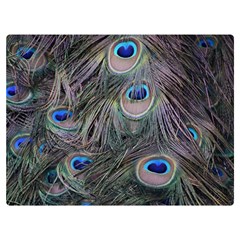 Peacock Feathers Peacock Bird Feathers Two Sides Premium Plush Fleece Blanket (extra Small)