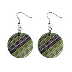 Field Agriculture Farm Stripes Diagonal Mini Button Earrings by Jancukart