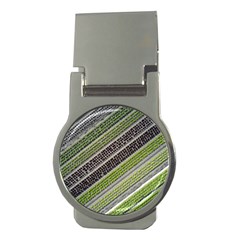 Field Agriculture Farm Stripes Diagonal Money Clips (round)  by Jancukart