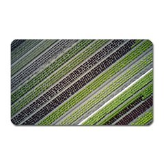 Field Agriculture Farm Stripes Diagonal Magnet (rectangular) by Jancukart