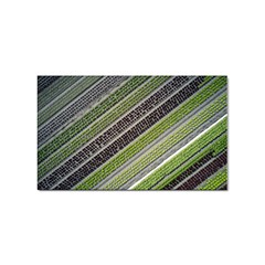 Field Agriculture Farm Stripes Diagonal Sticker Rectangular (100 Pack)