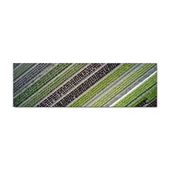 Field Agriculture Farm Stripes Diagonal Sticker Bumper (100 Pack)